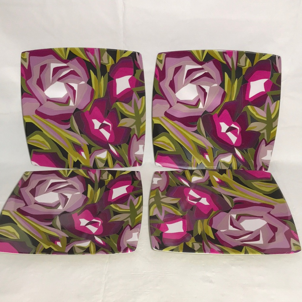Missoni for Target Dinner Plate Set Purple Passion Set of 4 Plates Never Used
